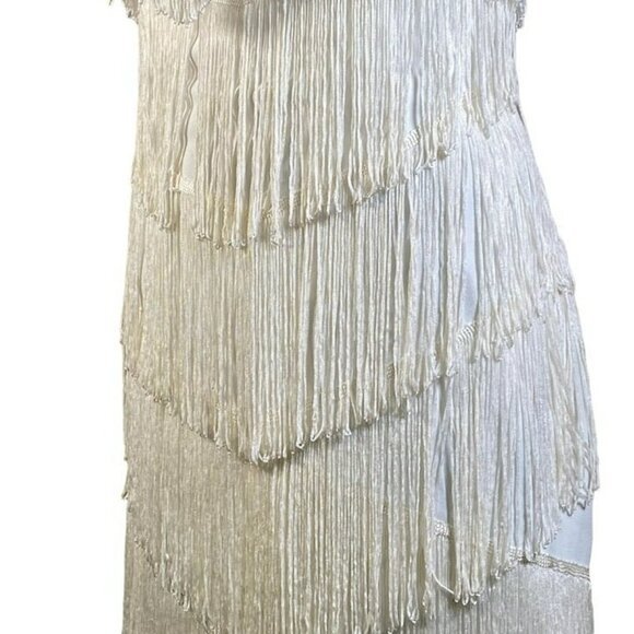 NBD Leanne Fringe Mini Dress - White - Picture 8 of 12
